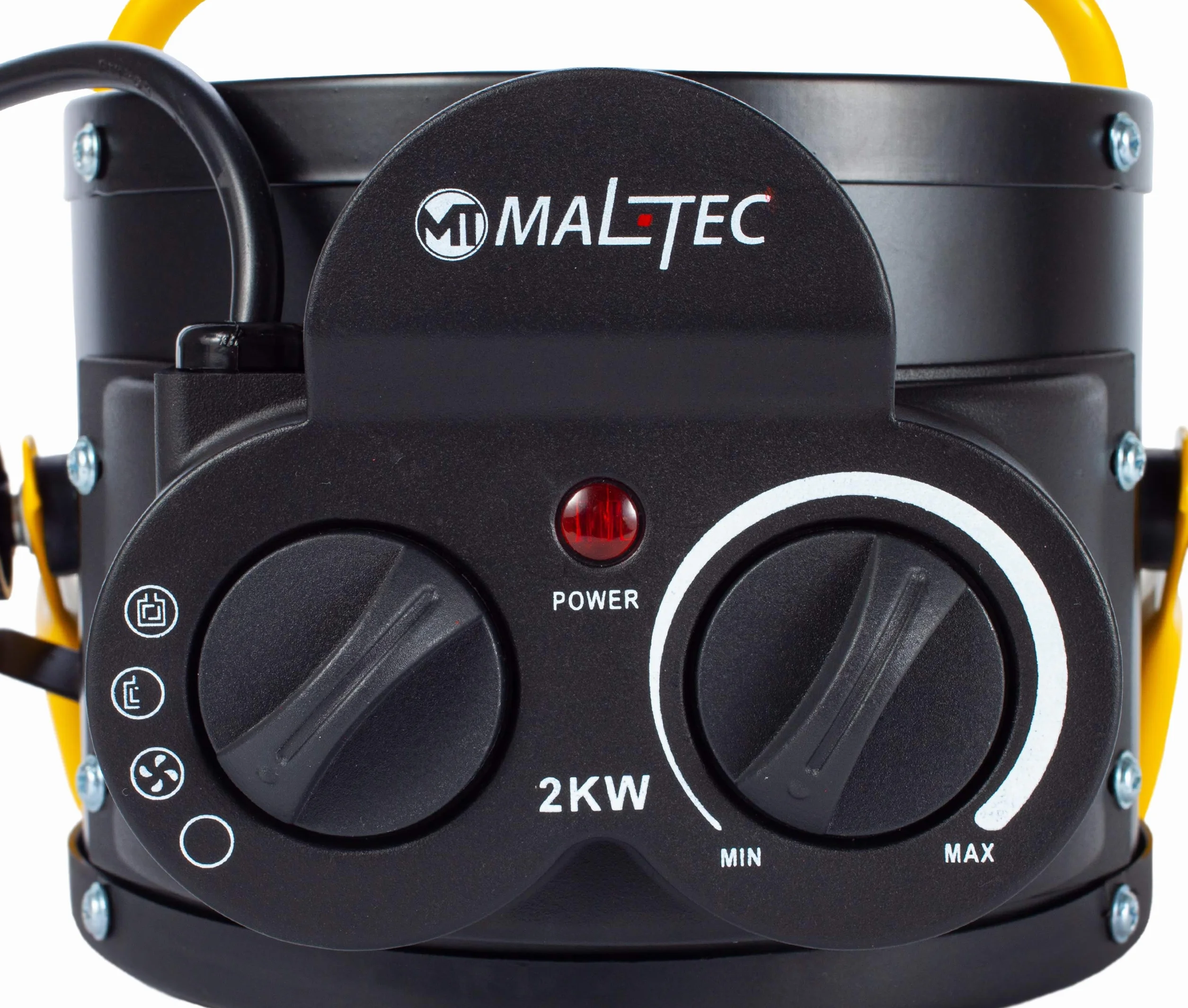 MalTec 5901924219934 Nagrzewnica Elektryczna INFERNO4000 | Grzejnik Elektryczny | Farelka | Regulacja Wentylatora | Termostat | Ceramiczne Elementy | Uchwyt | Duża Moc 2kW