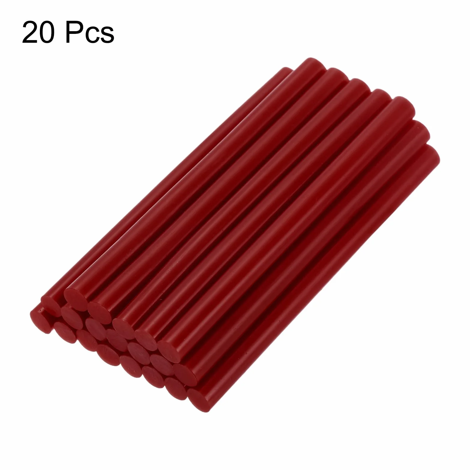 QUARKZMAN 20 sztuk Pistolet do klejenia na gorąco 7 mm x 200 mm / 0,27" x 8" Mini Wino Czerwone naklejki na gorąco Klej