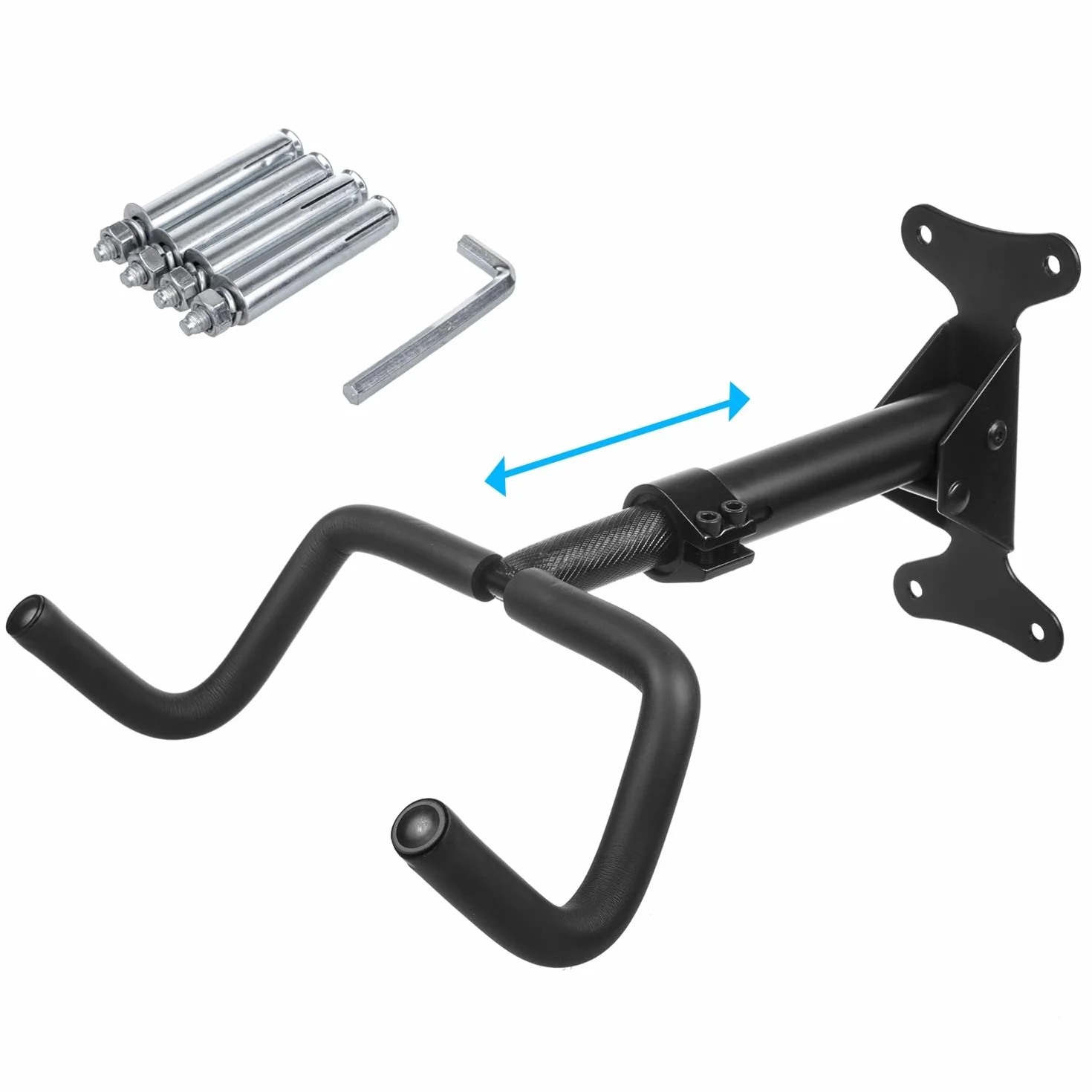 Maclean MC-431 Rowerowy Uchwyt Ścienny Poziomy, Stal, Maksymalne Obciążenie 30kg