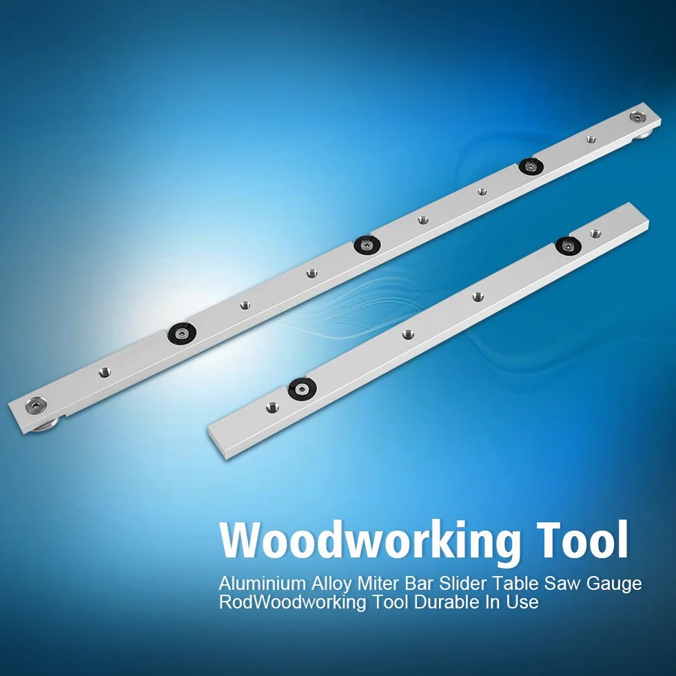 Pręt ukośny ze stopu aluminium Mitre Bar Guage Bar Slider Stół Piła miernik Pręt Drewniany Narzędzie do obróbki stolarskiej (450 mm)