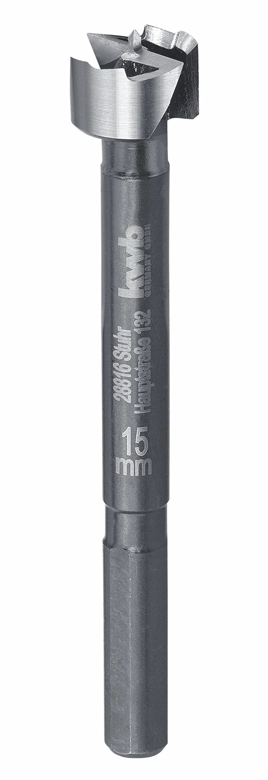 kwb Speed wiertło Forstner ø 15 mm ze specjalnej stali ulepszonej z precyzyjnym szlifem falistym, końcówką centrującą, optymalnie naostrzonym oraz hartowanym cięciem i polerowaną powierzchnią