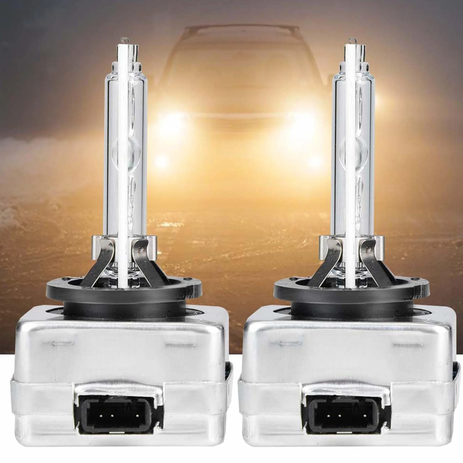 Tyenaza 2PCS D1S Xenon Reflight żarbówki, D1S 6000K 35W samochodów przednie reflektor ksenonowy żarówki zamienne