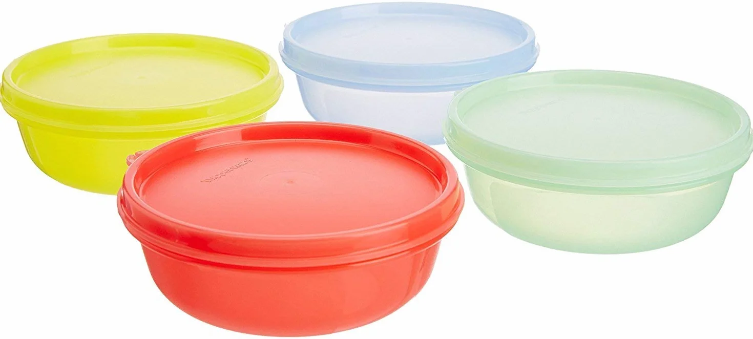 tuppin Zestaw miseczek Tupperware Buddy, 300 ml, 4 sztuki (kolor może się różnić)