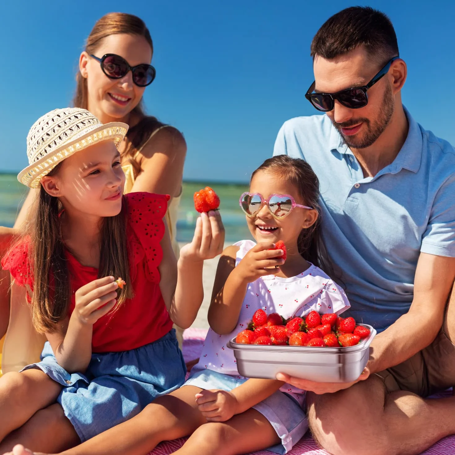 immer Pudełko śniadaniowe ze stali nierdzewnej – ekologiczne pudełko na lunch Bento, szczelne, nie zawiera plastiku, łatwe do czyszczenia i idealne w podróży (2400, SafeLock)