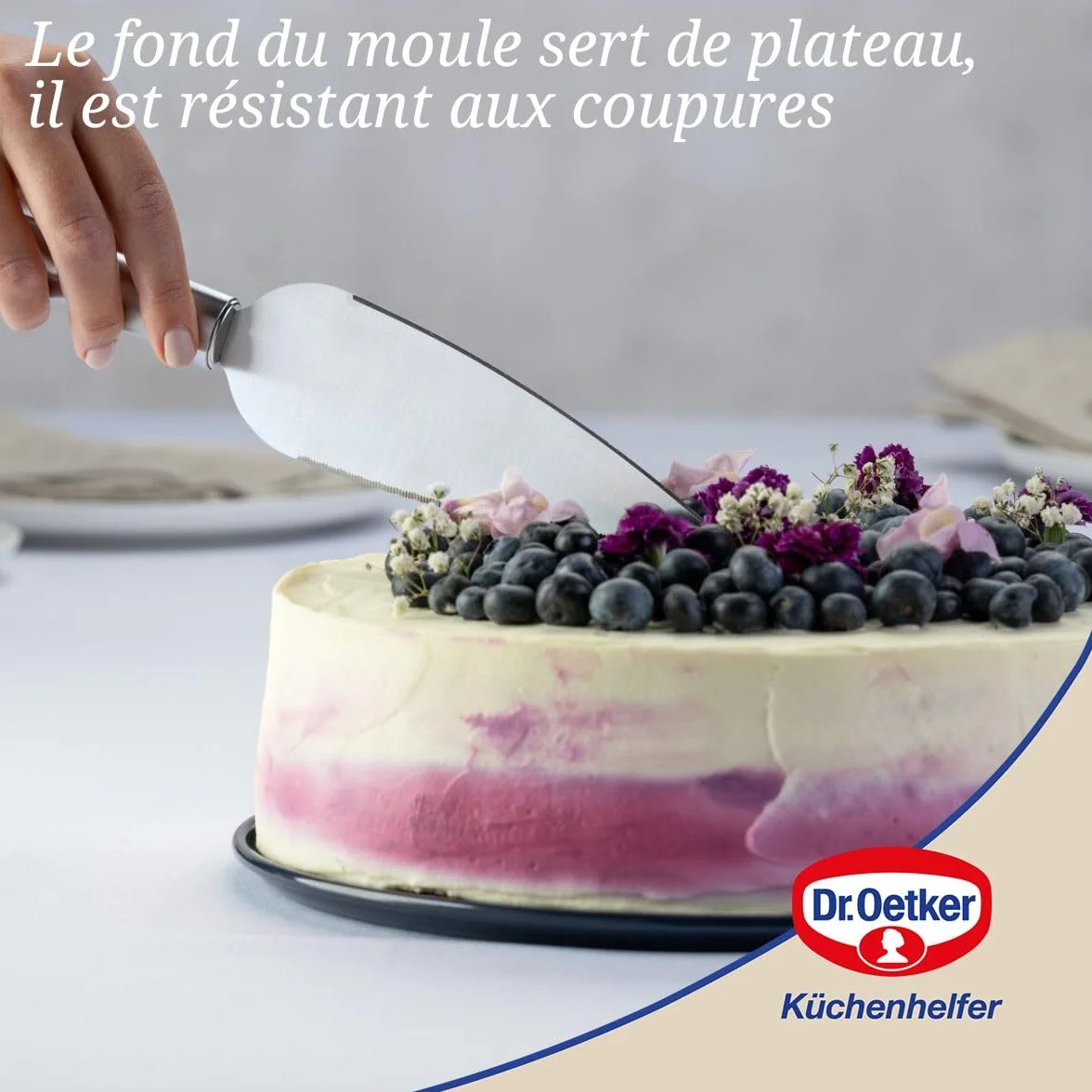 Dr. Oetker Forma do Pieczenia Płaska Niebieska Ø 28 cm