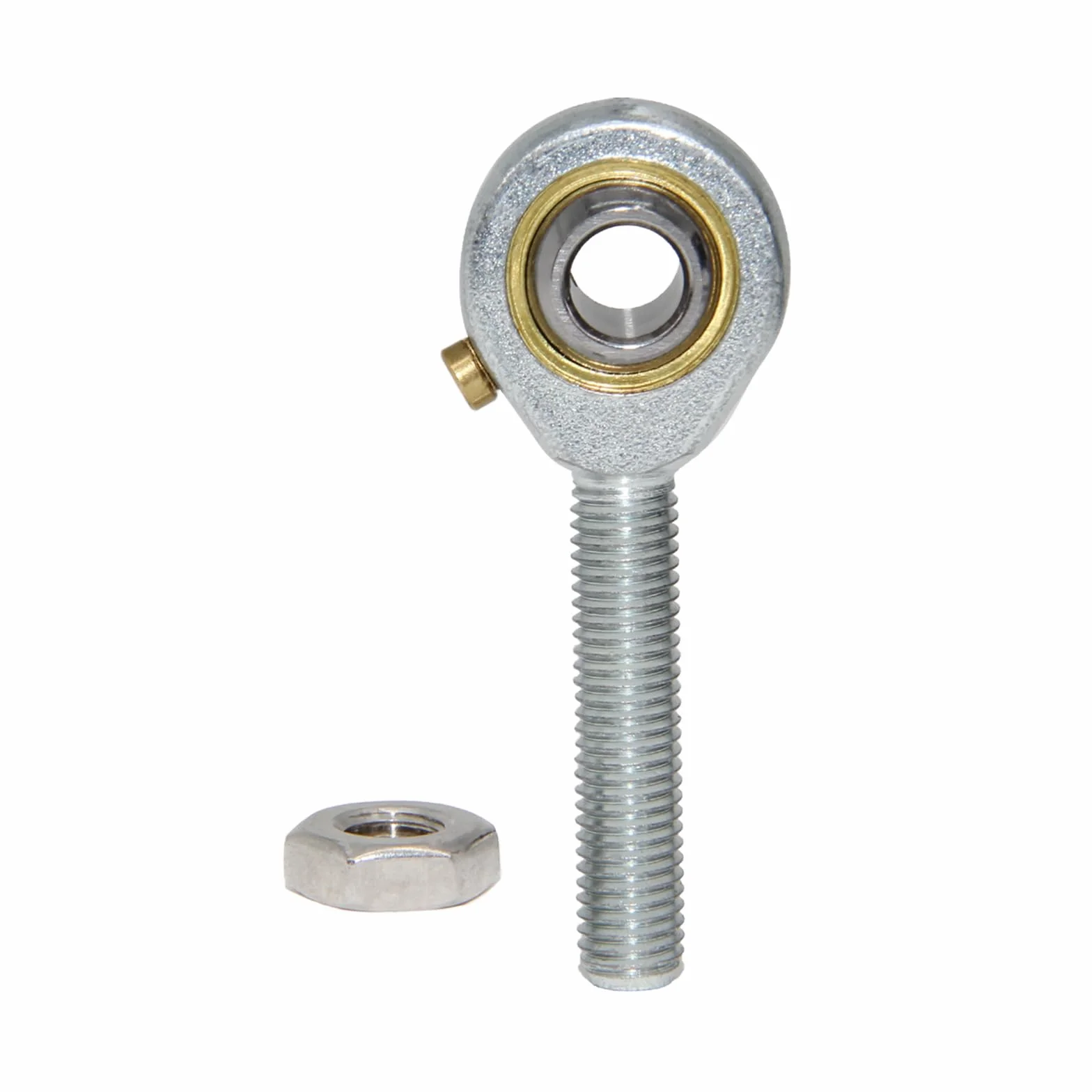 4 sztuki POSB4 Rod End Bearings otwór 1/4 cala wstępnie nasmarowany łożysko 1/4-28 gwint zewnętrzny prawy z nakrętkami zabezpieczającymi