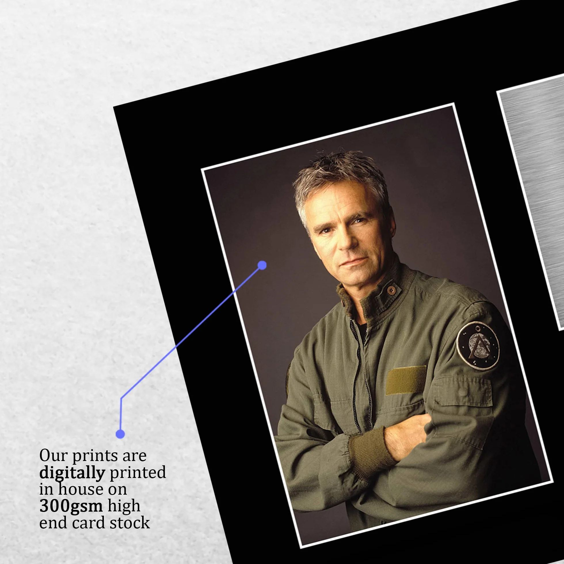 HWC Trading A4 Richard Dean Stargate SG-1 Prezenty Drukowane Podpisane Zdjęcie Z Autografem Dla Fanów Seriali Telewizyjnych