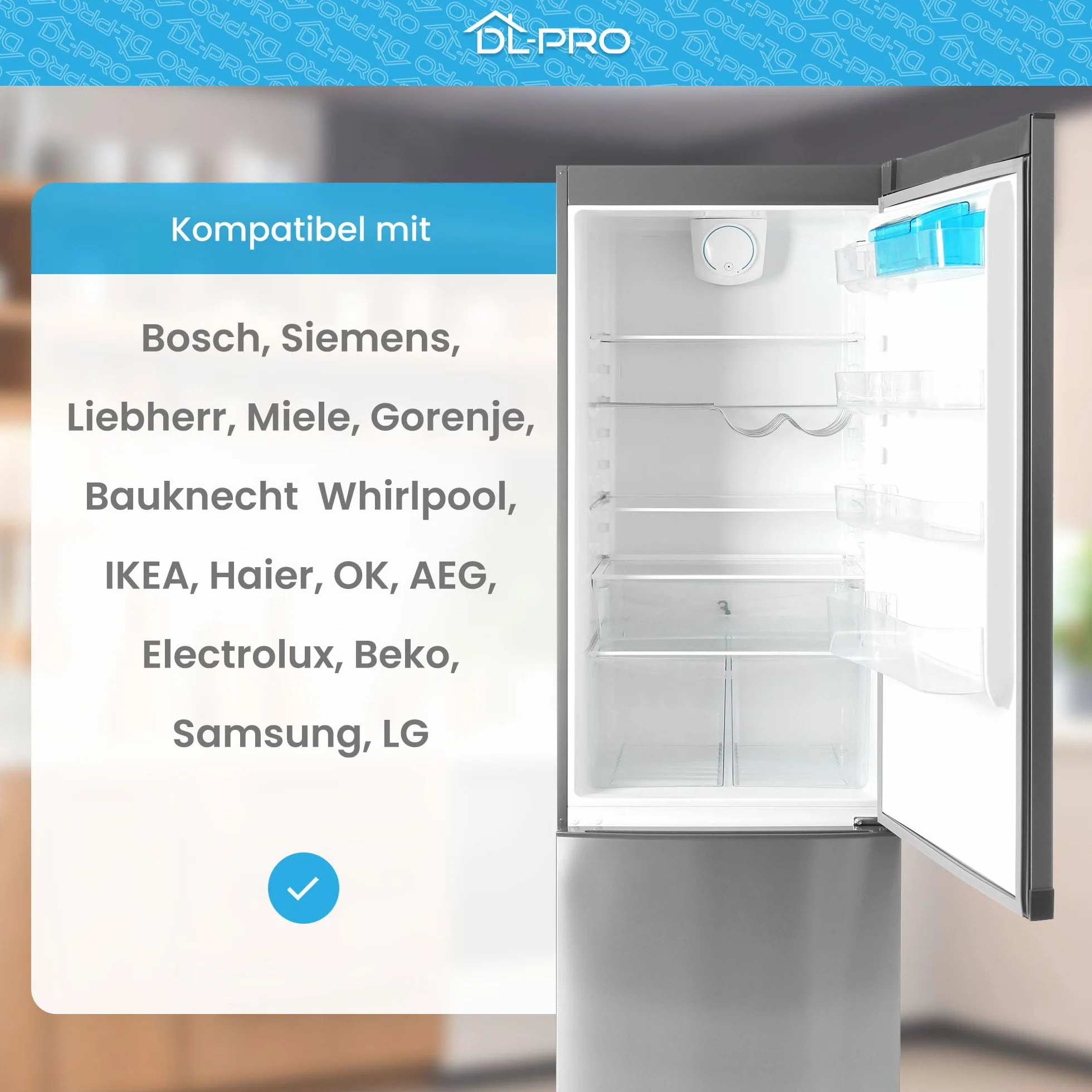 Uszczelka do lodówki 2 m uniwersalna drzwi PCW biała Siemens Liebherr Miele Bauknecht