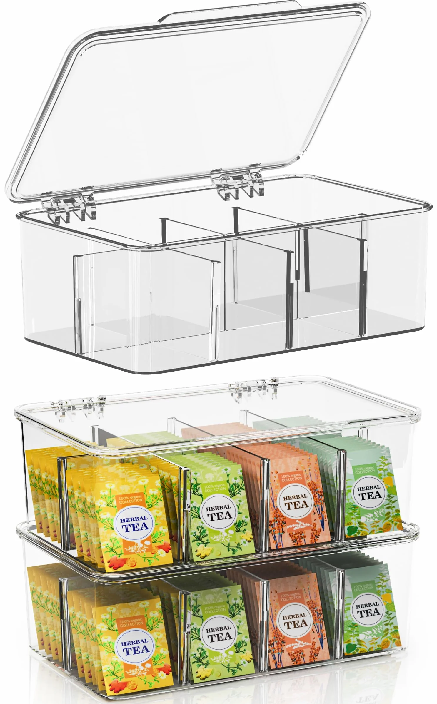 Kichly Organizer do torebek herbaty (3 opakowanie)