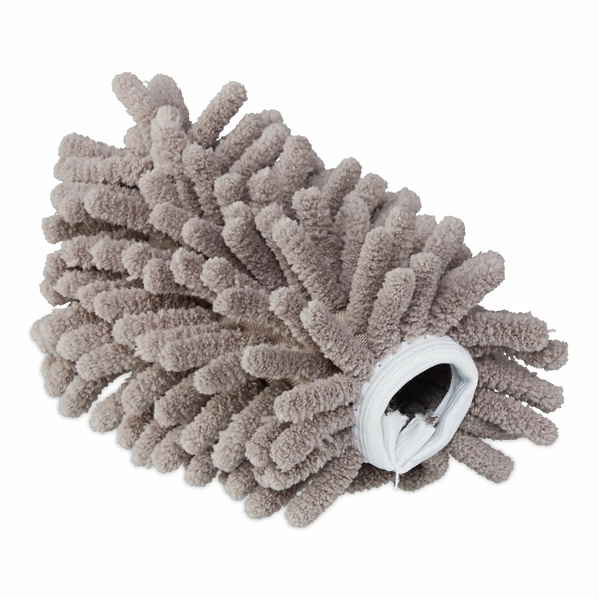 Relaxdays Miotełka do kurzu, zestaw 3 szt., wysuwany drążek teleskopowy do 77 cm, zmywalna mikrofibra, do samochodu i gospodarstwa domowego, mop do kurzu, szara