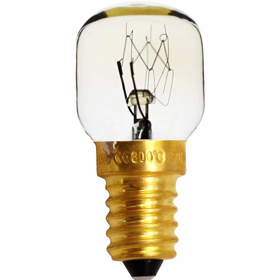SES E14 zakrętka lampy karłowate 15 W 300 stopni mikrofalówka/piekarnik znamionowe żarówki lampa solna żarówka (10)