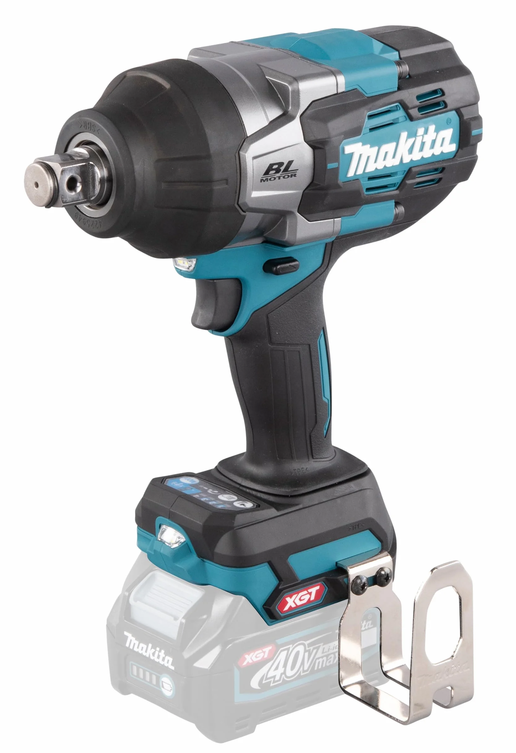 Makita Klucz Udarowy, Czarny/Niebieski, 21.7 x 9.4 x 30.3 cm; 1 kg