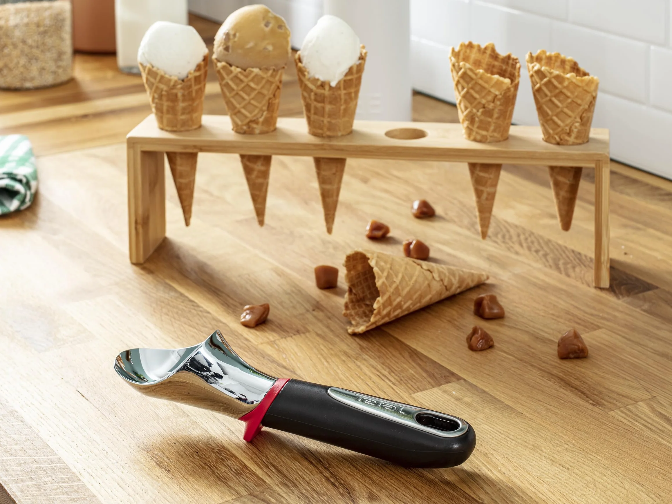 TEFAL Ingenio K2072214, Łyżka do lodów Ingenio, Stal nierdzewna, Możliwość mycia w zmywarce