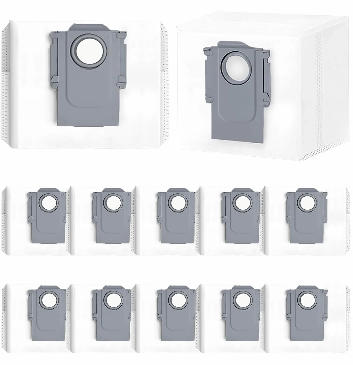 12 worków na kurz akcesoria do Roborock Q8Max+/Q7Max+/Q5 Pro+/S8 Pro/Ultra, torby o dużej pojemności 3L