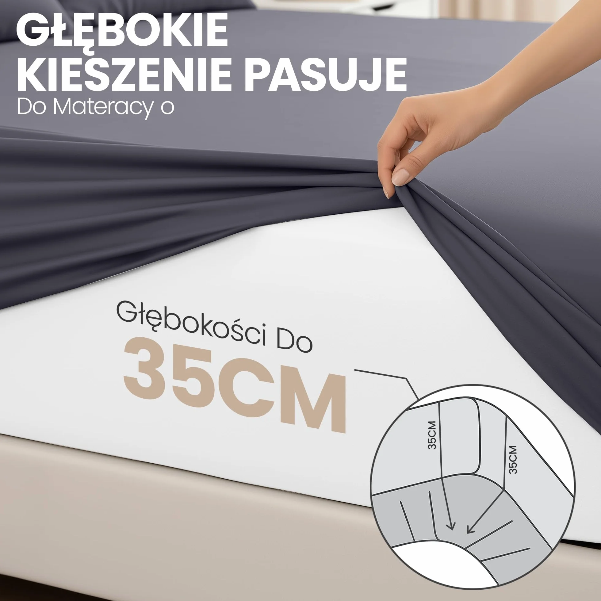 Utopia Bedding - Zestaw 2 prześcieradeł z gumką 140 x 200 cm - Szary - Certyfikat Oeko-Tex - szczotkowane prześcieradło z gumką z mikrofibry - kieszeń 35 cm głębokości