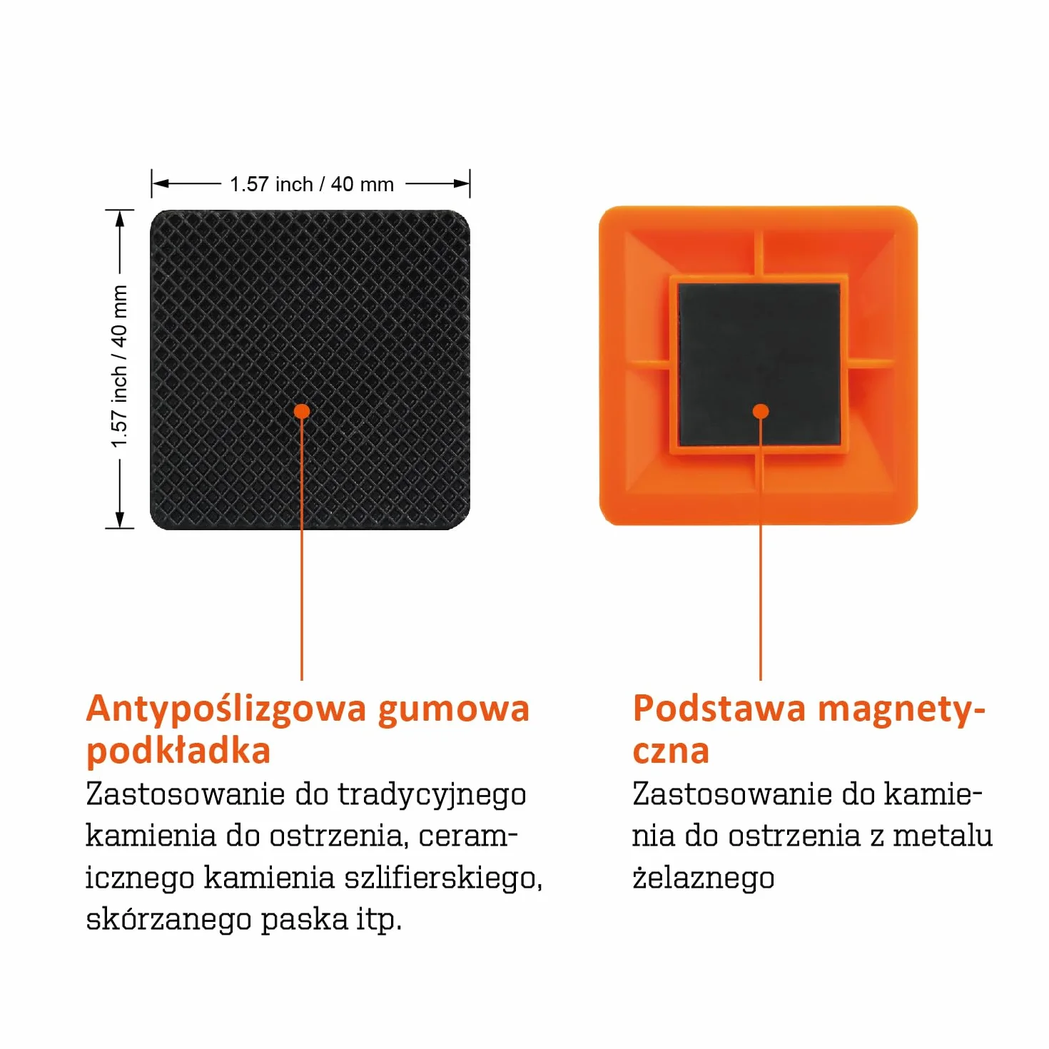 Sharpal 196N kątownik piramidowy, osełka do ostrzenia, kamień do ostrzenia, prowadnica kątowa, 2-pak, 4 uniwersalne kąty, 14°, 17°, 20°, 25°