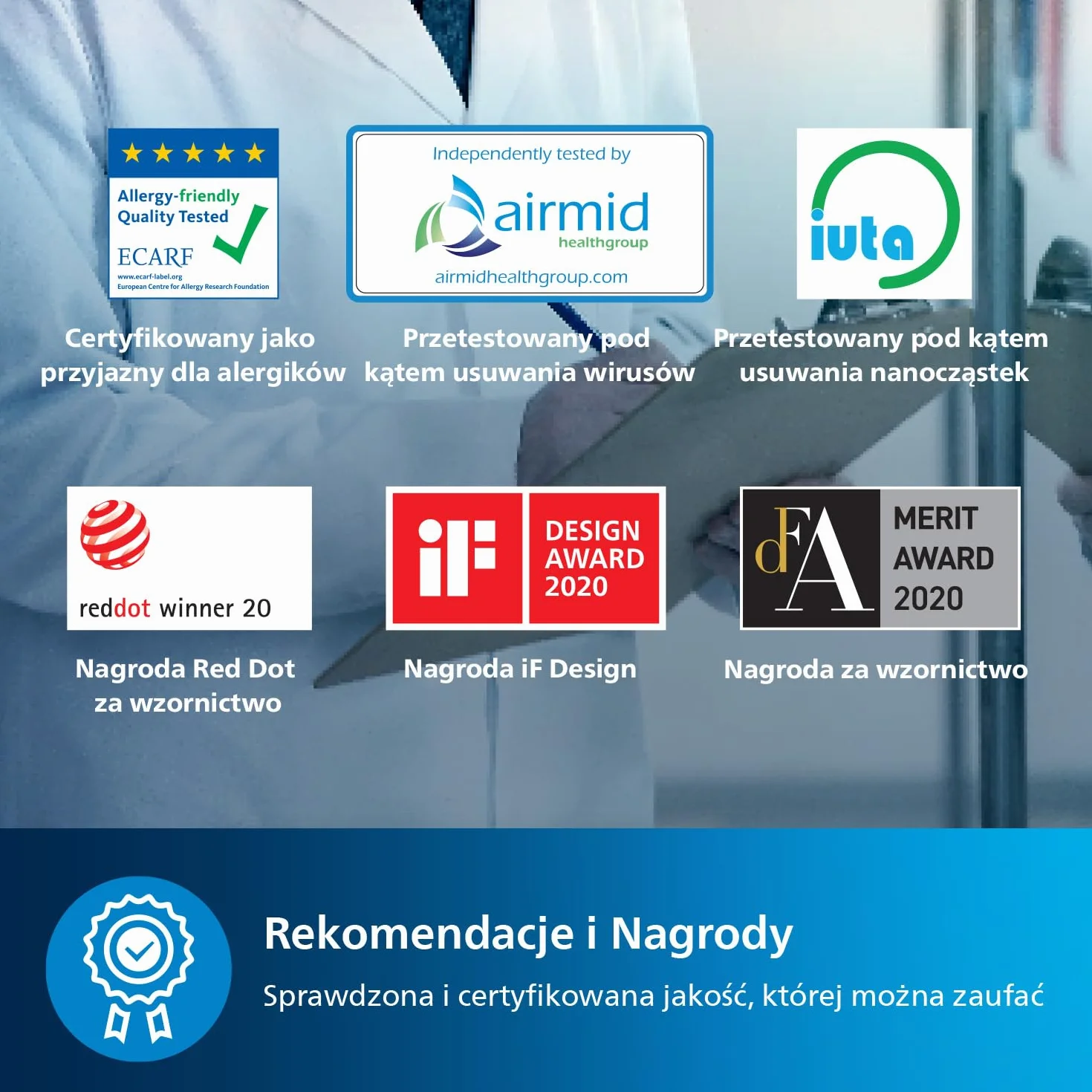Oczyszczacz Powietrza Philips z Serii 1000, Usuwa Zarazki, Kurz i Alergeny w Pomieszczeniach o Powierzchni Do 78 m², CADR 300 m³/h, Tryb nocny (AC1711/10)