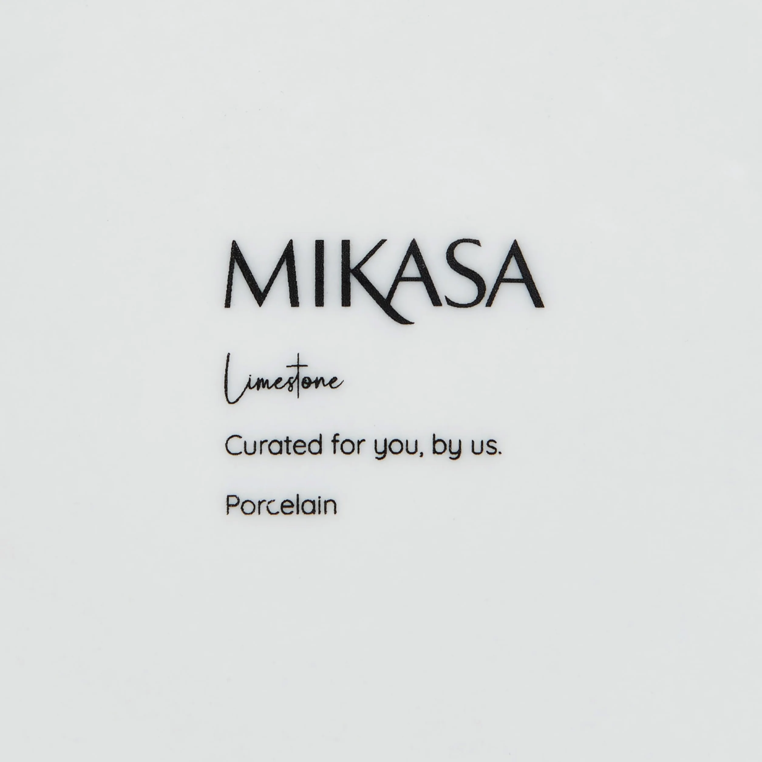 Mikasa Limestone Zestaw porcelanowych kubków 4x 360 ml czarna obwódka do kawy i herbaty