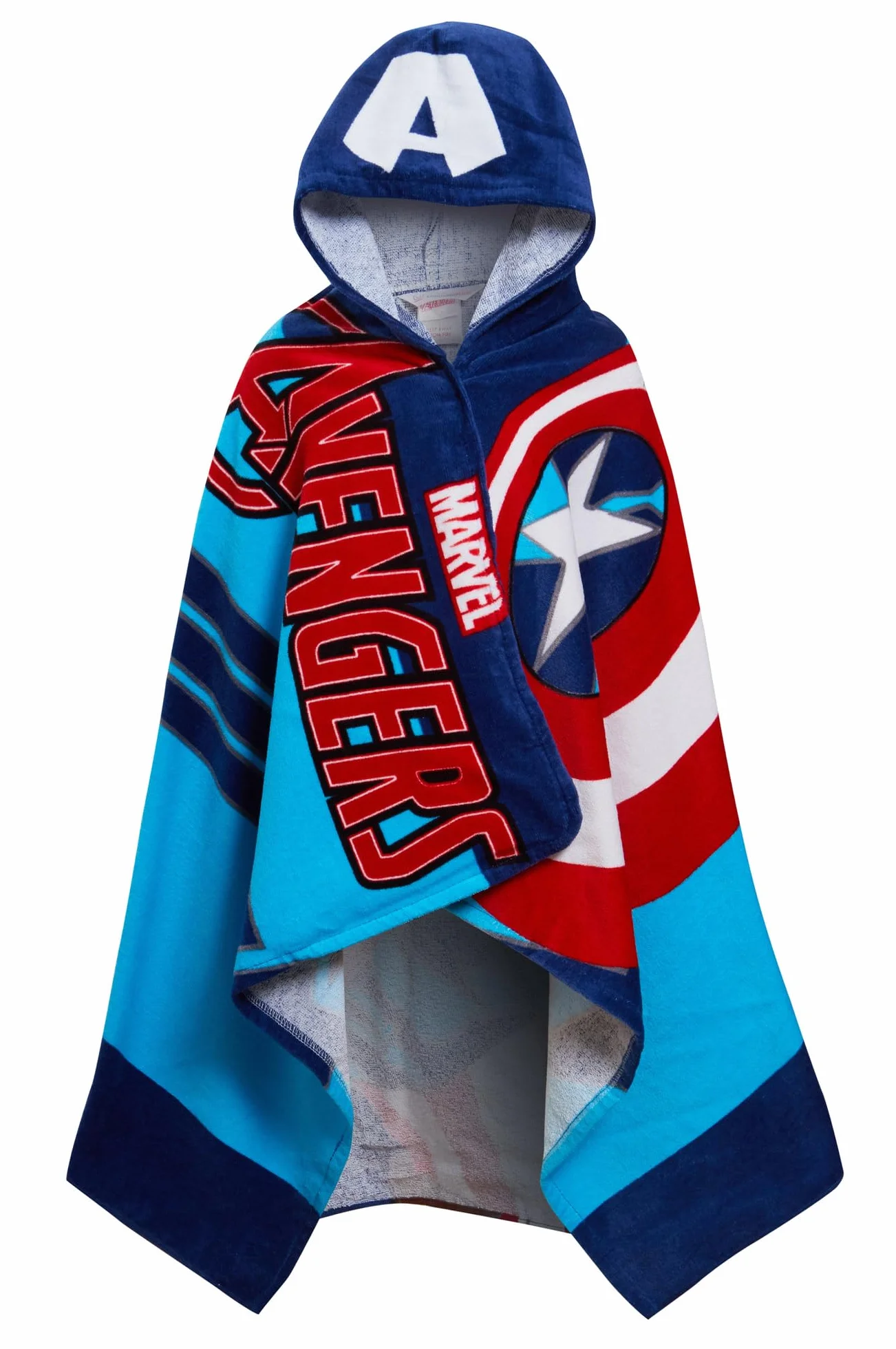Ręcznik z kapturem Kapitan Ameryka 100% bawełna Marvel Avengers Ponczo Dla Dzieci Ręcznik kąpielowy na plażę Ręcznik kąpielowy na basen Okrycie ciepłe Ręcznik kąpielowy na pływanie Chłopięcy płaszcz