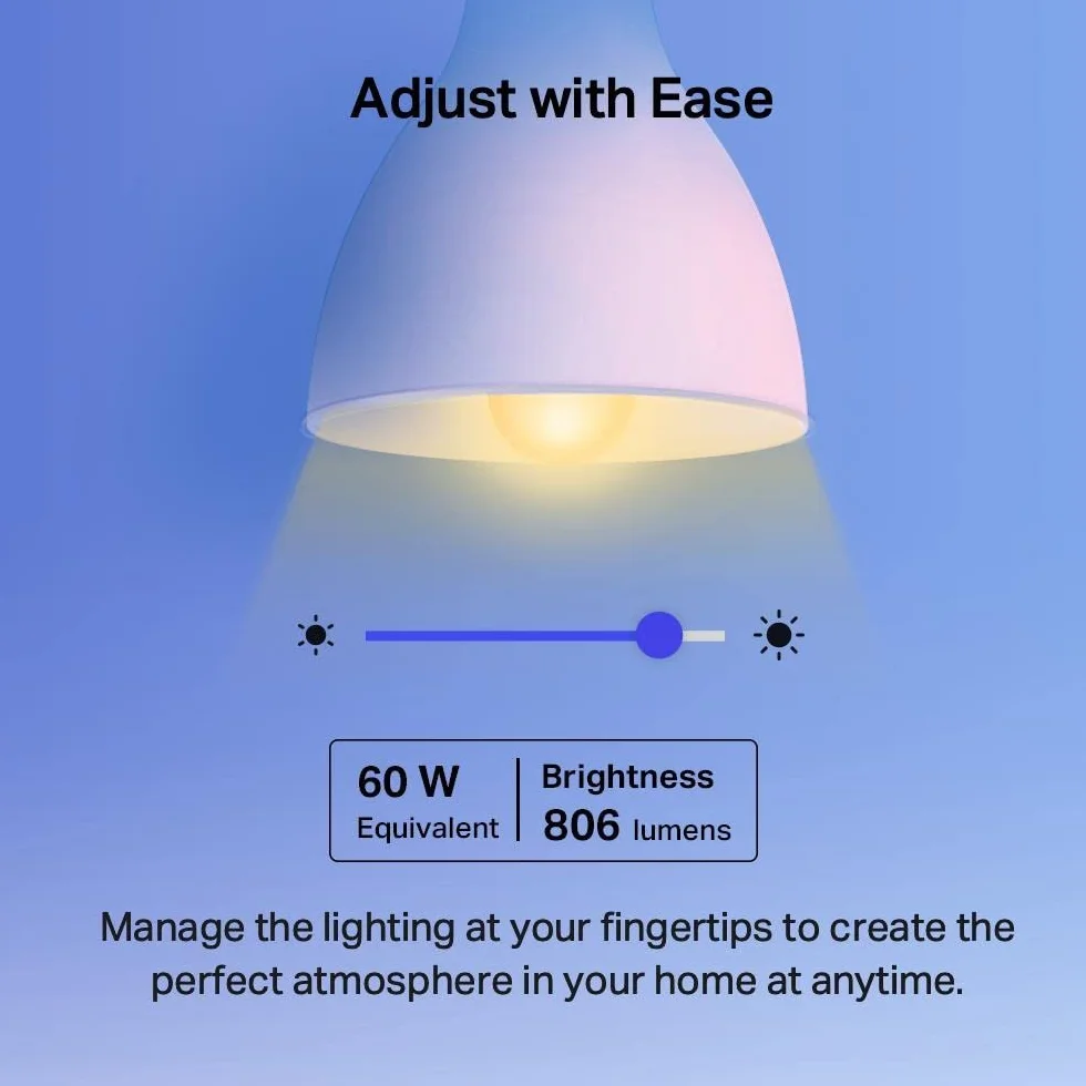 TP-Link Tapo Smart Bulb, Smart WiFi LED Light, E27, 8.7W, Works with Amazon Alexa(Echo and Echo Dot) and Google Home, Colour-Changeable, No Hub Required (Tapo L530E) [Energy Class F]