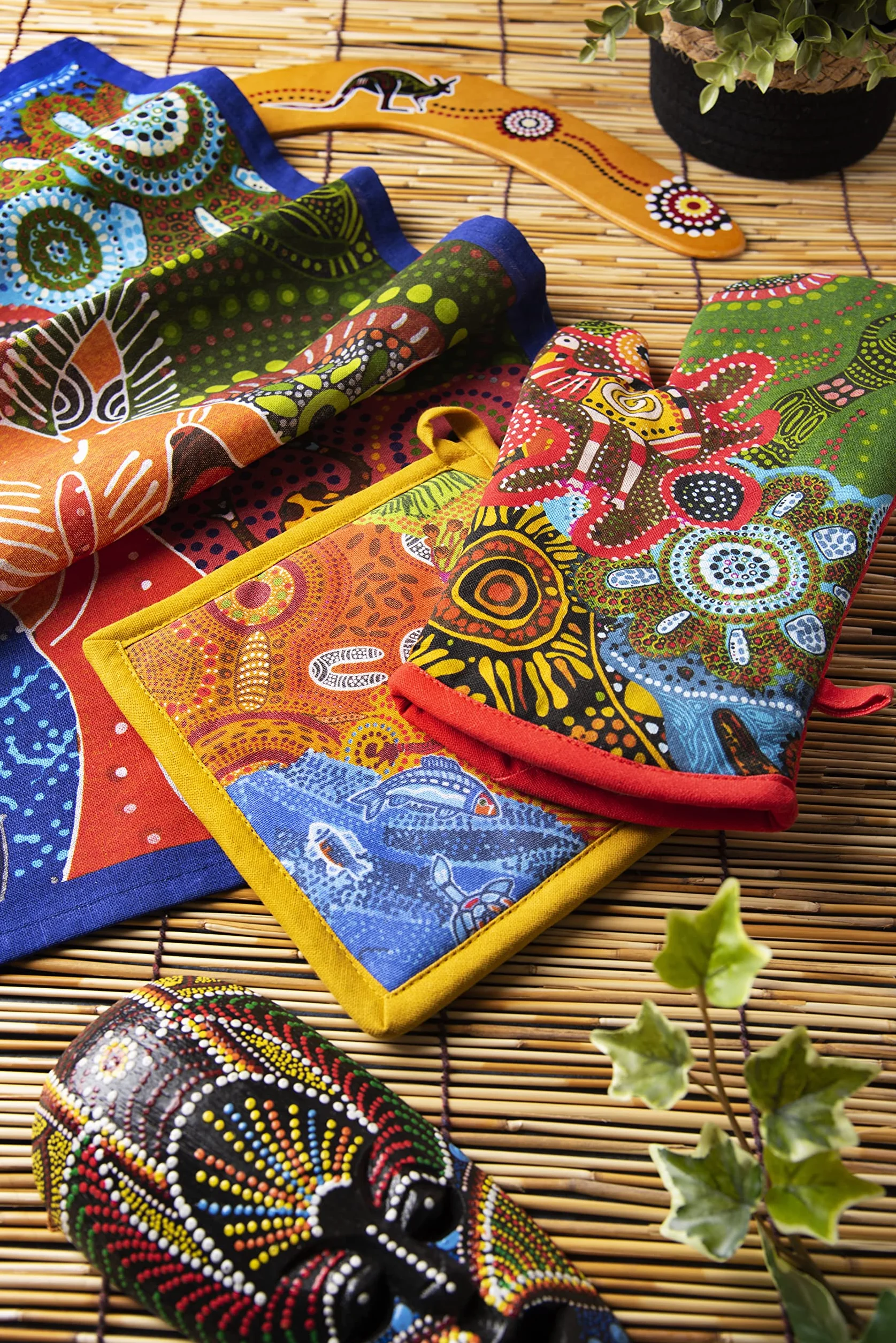 Excelsa Aboriginal Pżywica kuchenna, Cm. 20 x 20, podszewka 100% bawełna, wyściółka poliestrowa