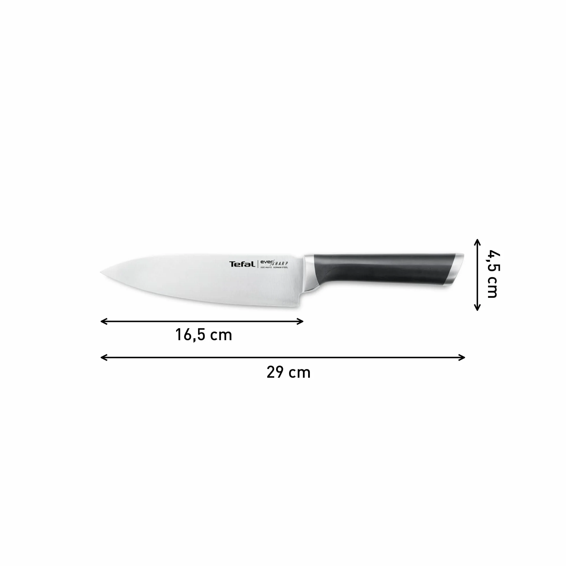 TEFAL Ever Sharp Nóż kuchenny uniwersalny 16,5 cm z technologią ostrzenia