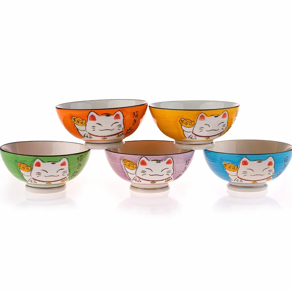 Porcelana Miska Kot japoński Lachineuse
