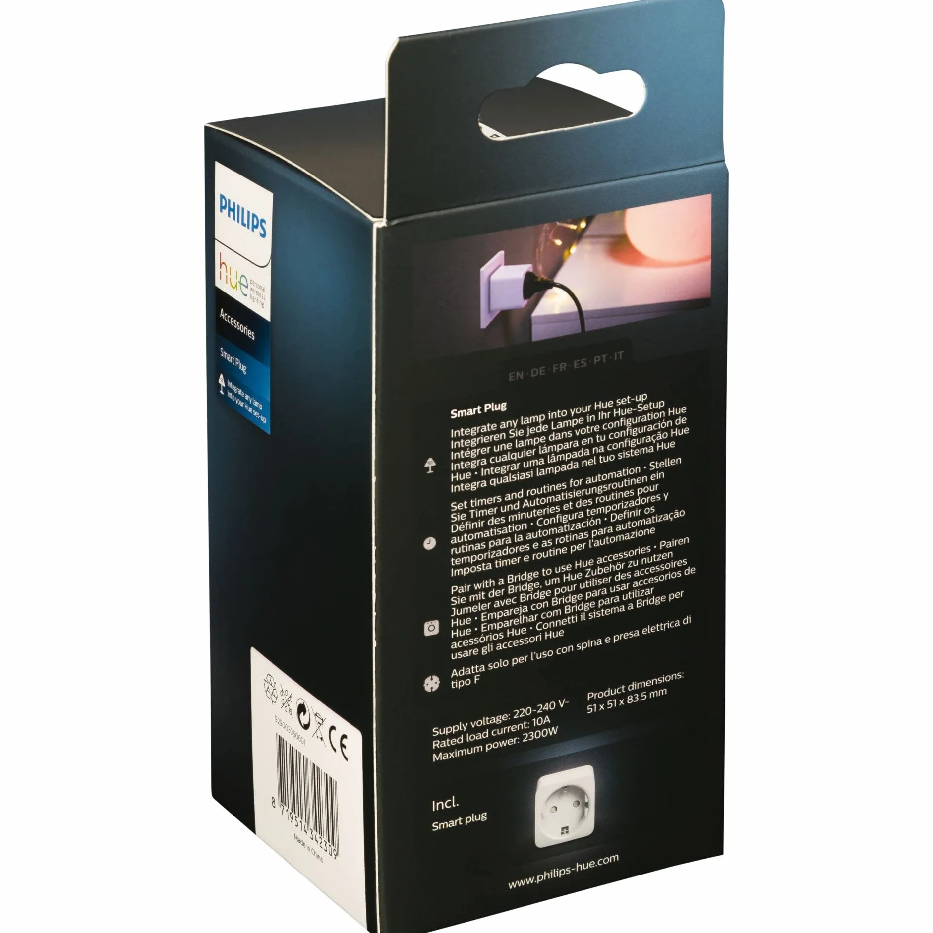 Philips Hue Smart Plug Inteligentna wtyczka, sterowanie aplikacją Bluetooth lub głosowo