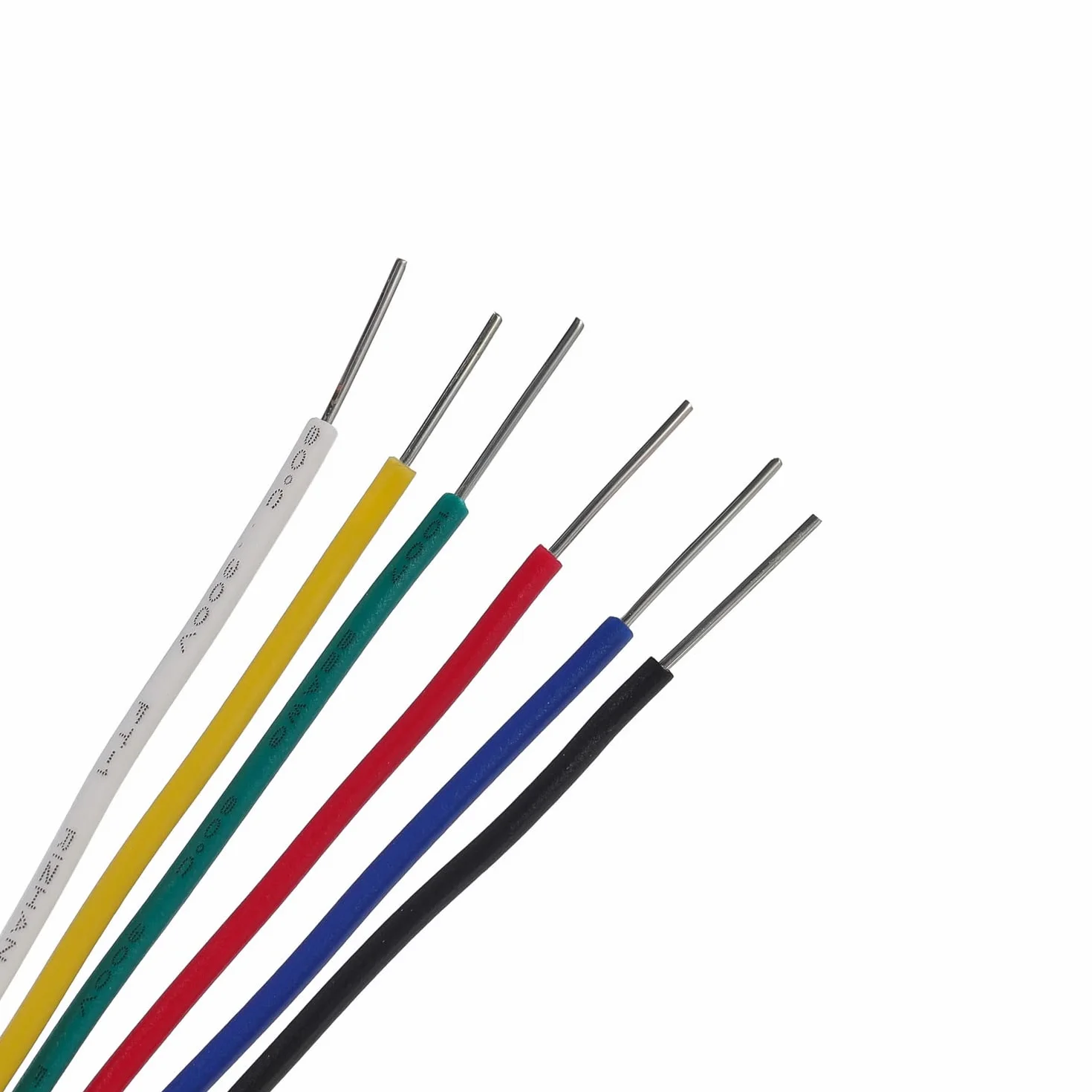 TUOFENG 20 awg drut stały Core Hookup Fili-6 różnych kolorów zworka drucianego 26,3 ft lub 8 m każdy, 20 mierników ocynowanego drutu miedzianego PCW (OD: 1,7 mm) hak nad drutem zestaw