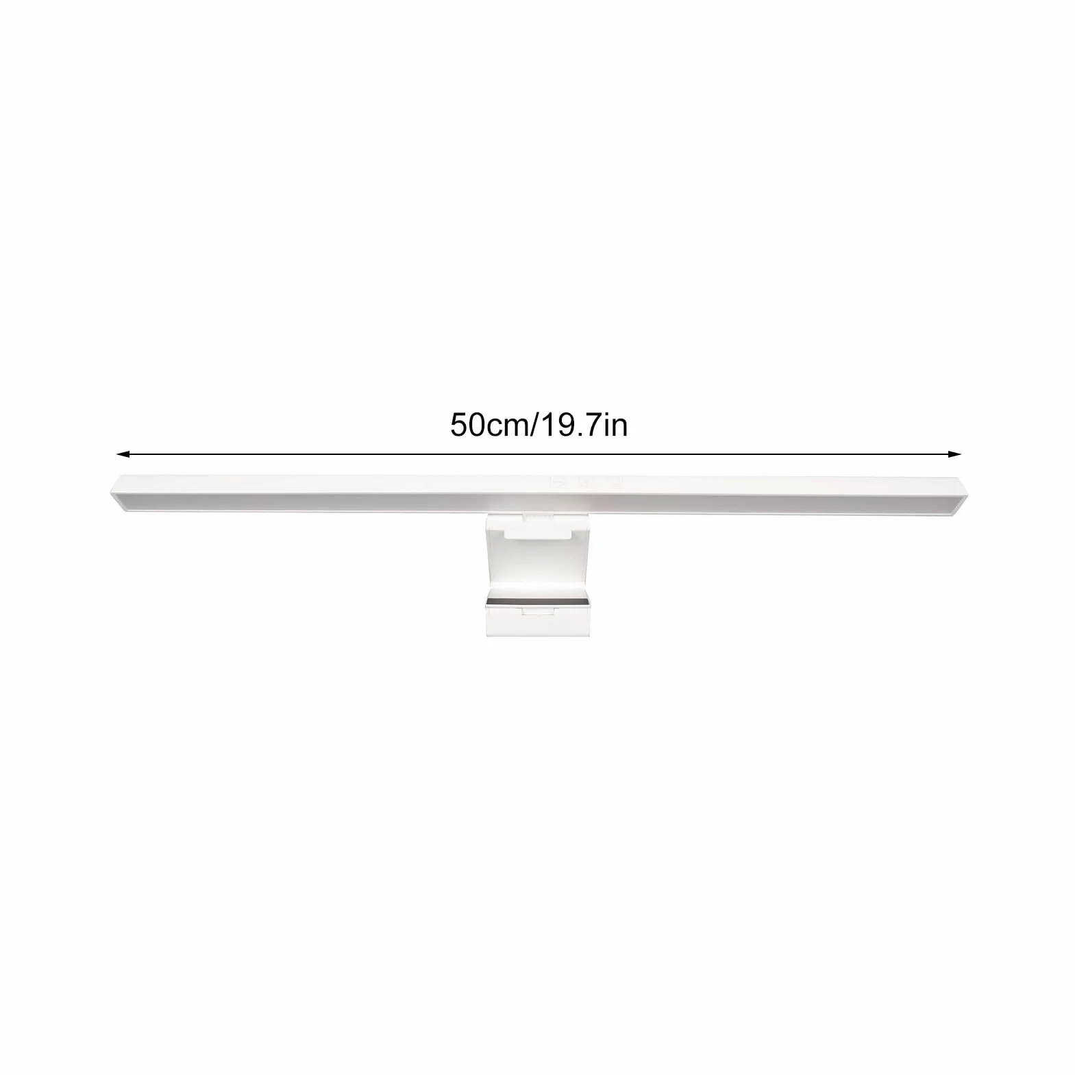 Ejoyous Lampa PC Bar 50 cm, oświetlenie LED do laptopa, lampa monitora, bezprzewodowa, PC, lampa do komputera, lampa na ekran, klips, regulowana jasność i temperatura barwowa, antyniebieska (biała)