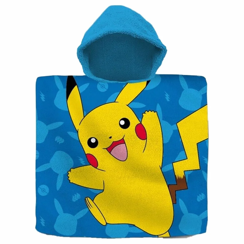 Poncho Ręcznik Pokemon Bawełna 60x120cm