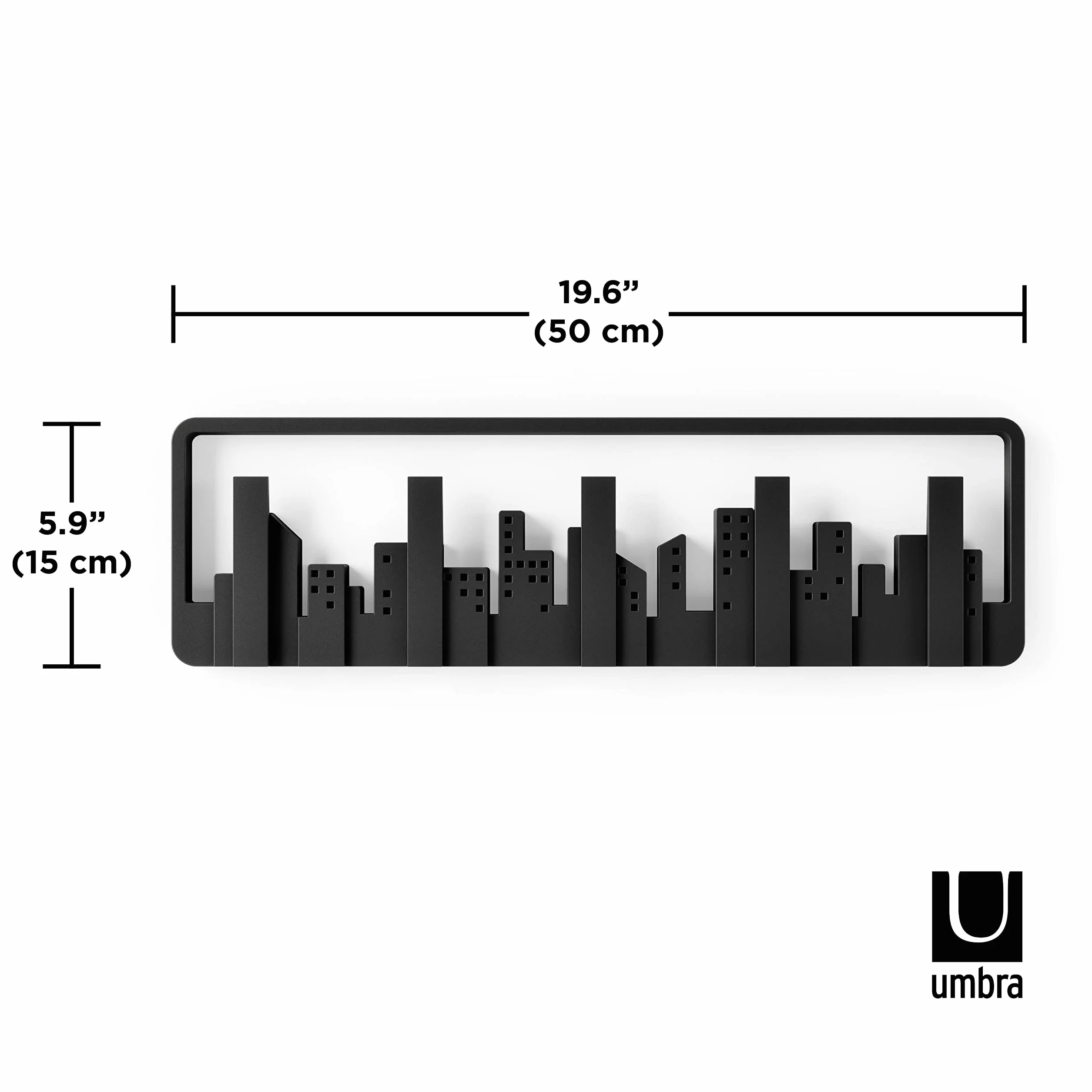 Umbra Panorama Skyline Wieszak na Ubrania, Czarny, 1