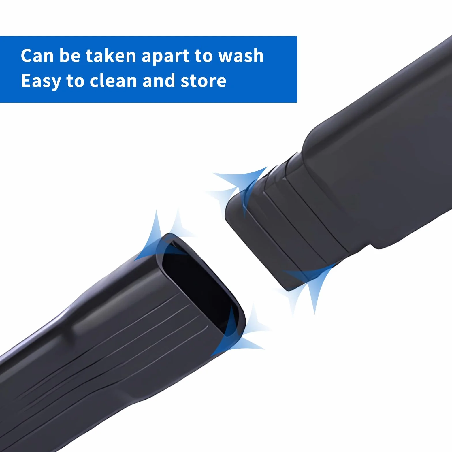 4-częściowy zestaw akcesoriów Dyson Flexible: przedłużona dysza szczelinowa + 2 adaptery + przedłużenie węża, pasujący do odkurzaczy Dyson V7, V8, V10, V11, V15