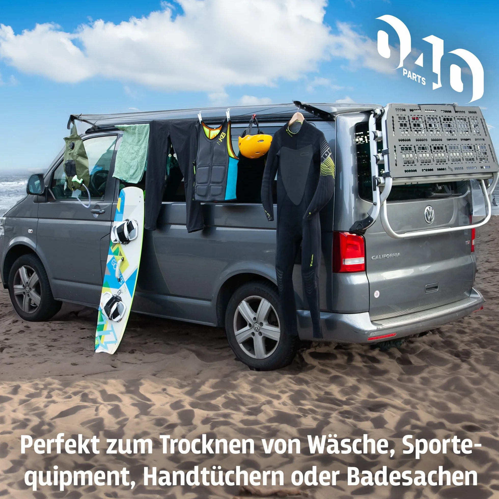 lina do prania dla VW T5, T6, T6.1 i Opel Crosscamp – Susz swoją odzież bezpośrednio na camperze!