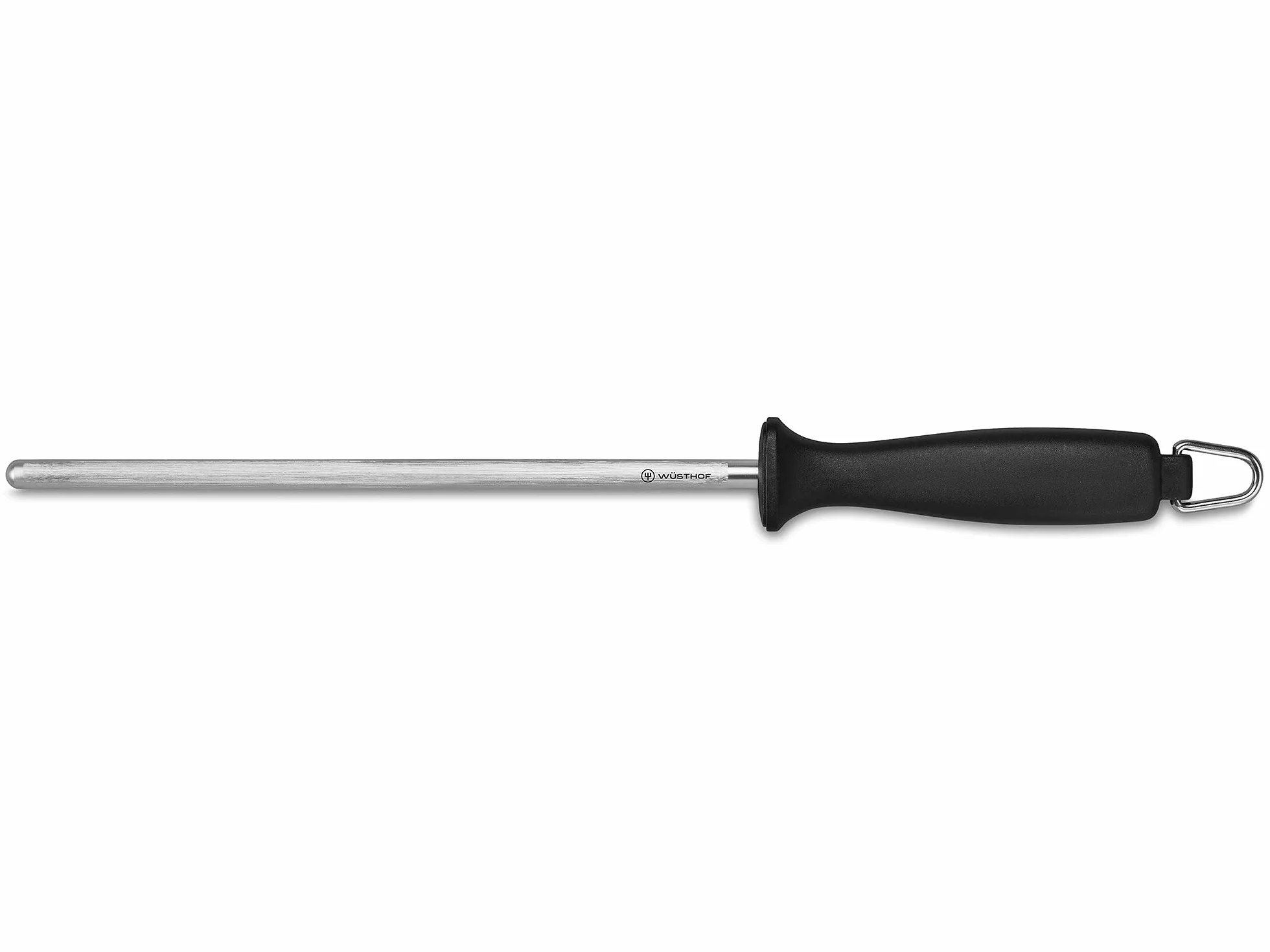 WÜSTHOF Ostrzałka stalowa 23 cm, czarna/srebrna