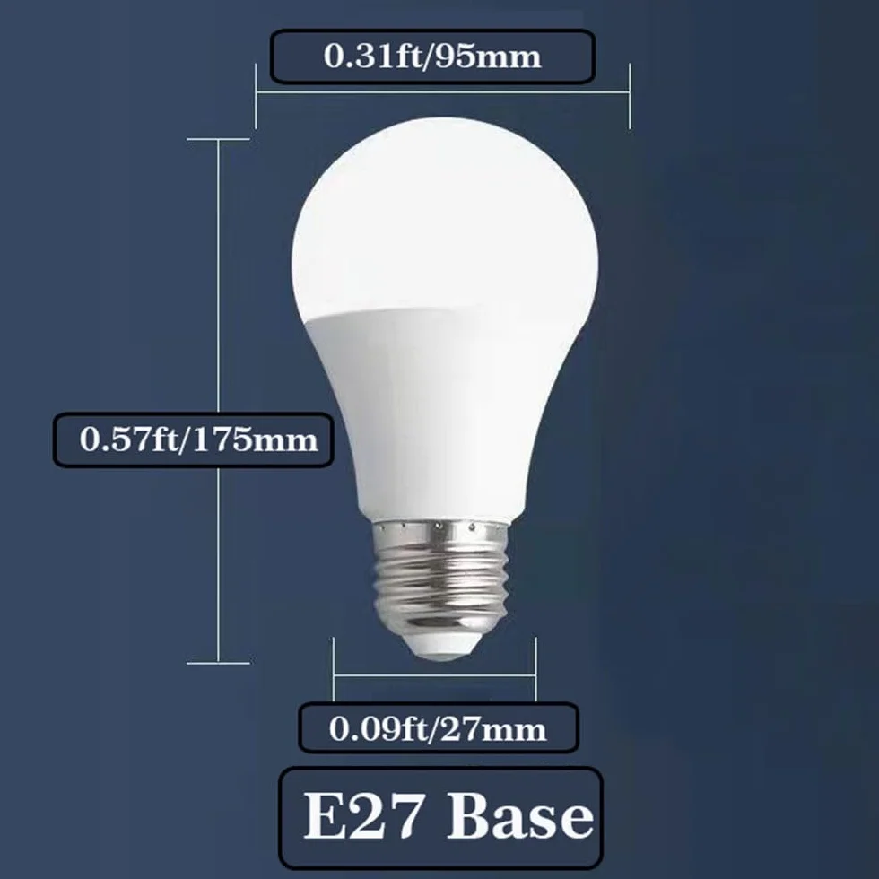 Super jasna biała żarówka LED, 25 W (odpowiednik 150-200 W), 2500 lumenów, żarówki garażowe, żarówka E27, nieprzyciemniona, bez migotania do oświetlenia domu, 2 sztuki (światło dzienne białe)