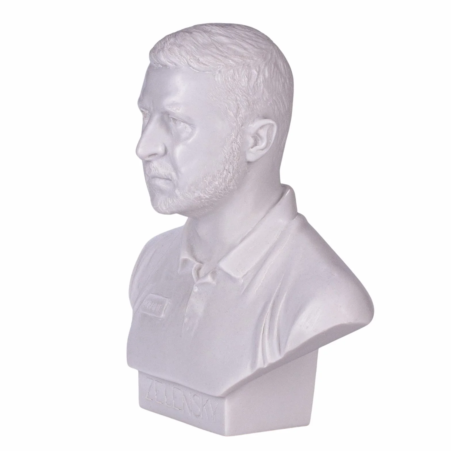 Prezydent Ukrainy Wołodymyr Zełenski marmur biust statuetka rzeźba 15 cm