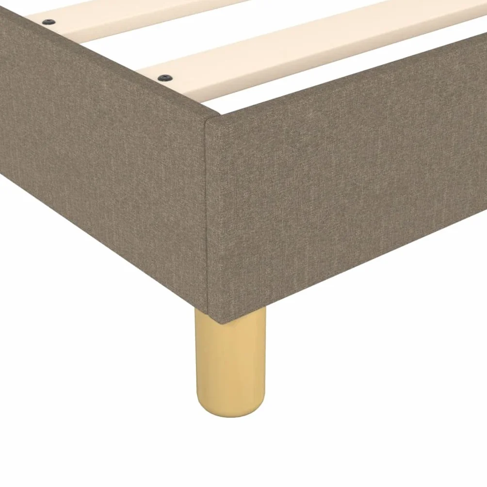 vidaXL Łóżko kontynentalne, kolor taupe, obite tkaniną, 180x200 cm, łóżko, podwójne łóżko, łóżko dwuosobowe, łóżka, podwójne łóżka, łóżka dwuosobowe