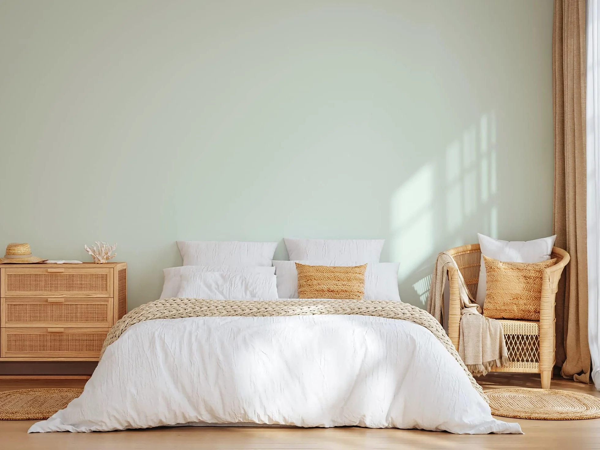 Farba akrylowa o wyglądzie satyny Aqua Deco - 2,5 l / 25m², zieleń wodna