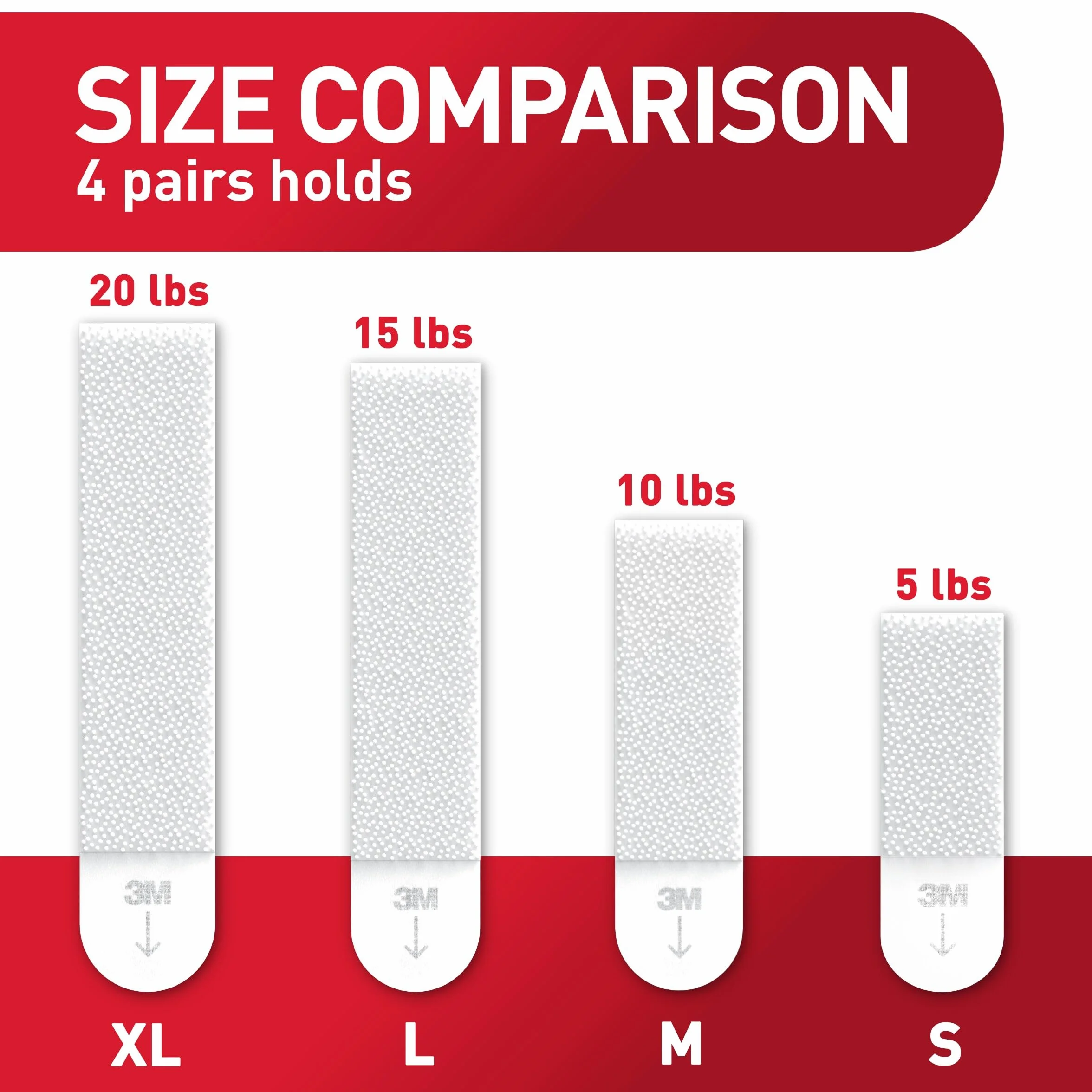 Command Zestaw pasków do zawieszania obrazów, bez uszkodzeń, wiszące wieszaki na obrazy, bez narzędzi, paski ścienne do pomieszczeń mieszkalnych, białe, 10 małych par i 8 średnich par (36 pasków)