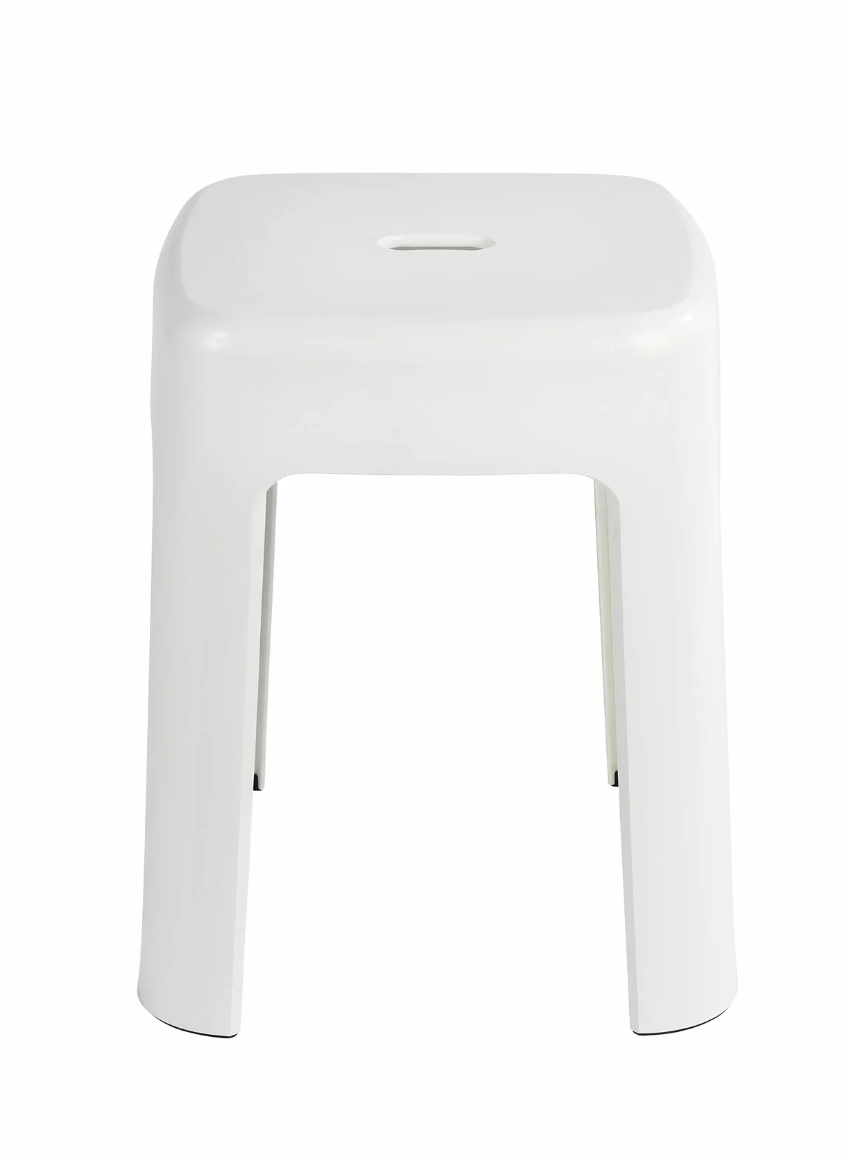 WENKO 22160100 Stołek Alaska - stołek łazienkowy, polipropylen, 37 x 45,5 x 37 cm, biały