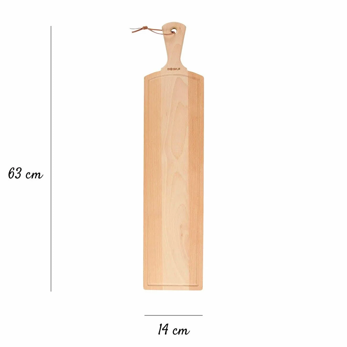 Boska Amigo L Deska do serwowania Olejowane drewno bukowe Duży rozmiar 51,4 cm Brązowa