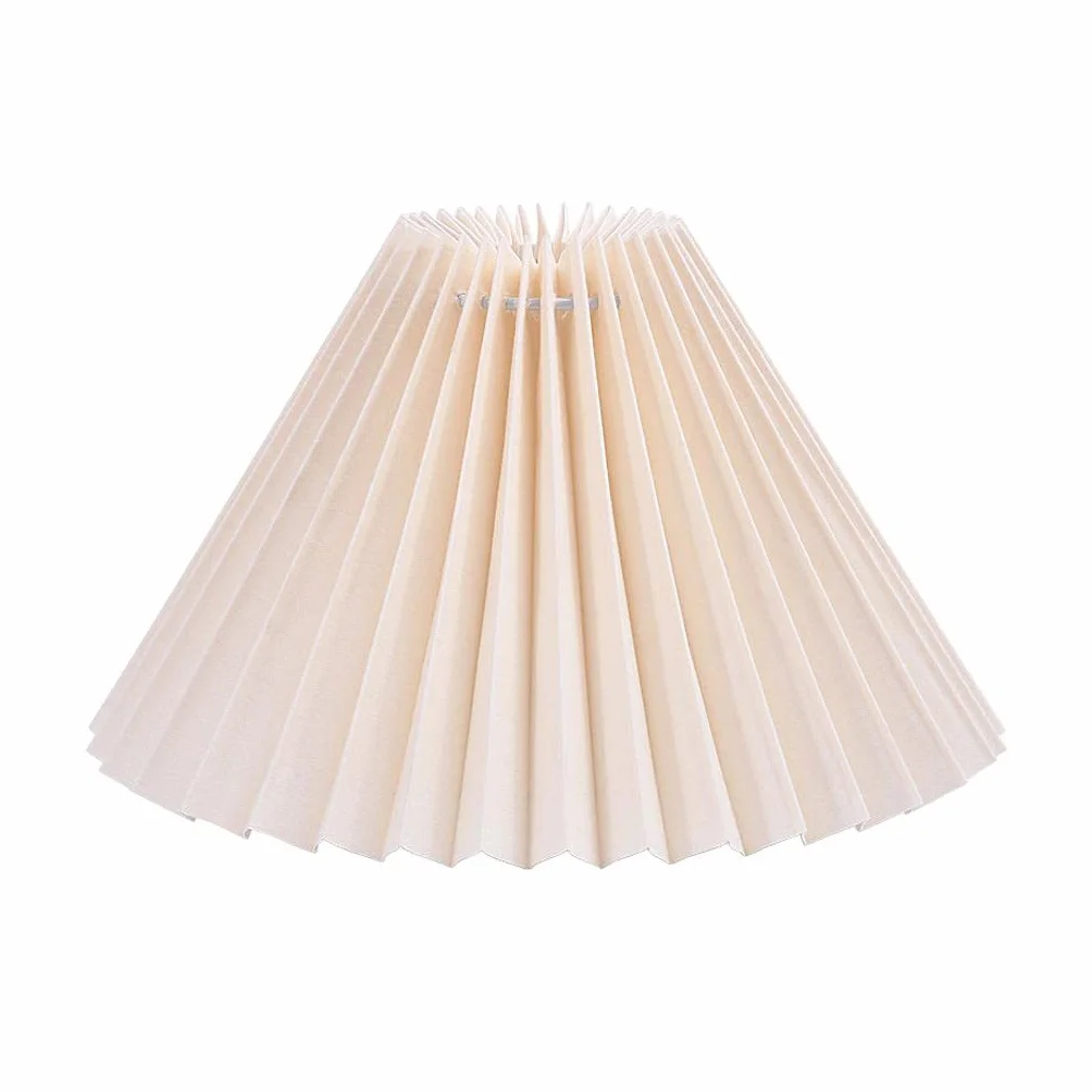 Nowoczesny abażur abażur w kształcie wachlarza osłona świetlna pyłoszczelny beżowy_28 cm