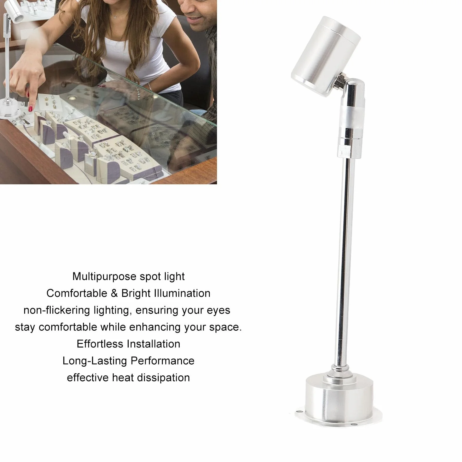 Mini Oświetlenie Punktowe LED, Oświetlenie Obrazów do Wnętrz Oświetlenie Artystyczne Oświetlenie Akcentujące, Mini Reflektory do Malowania Obrazów Rośliny Prezentacja Biżuterii