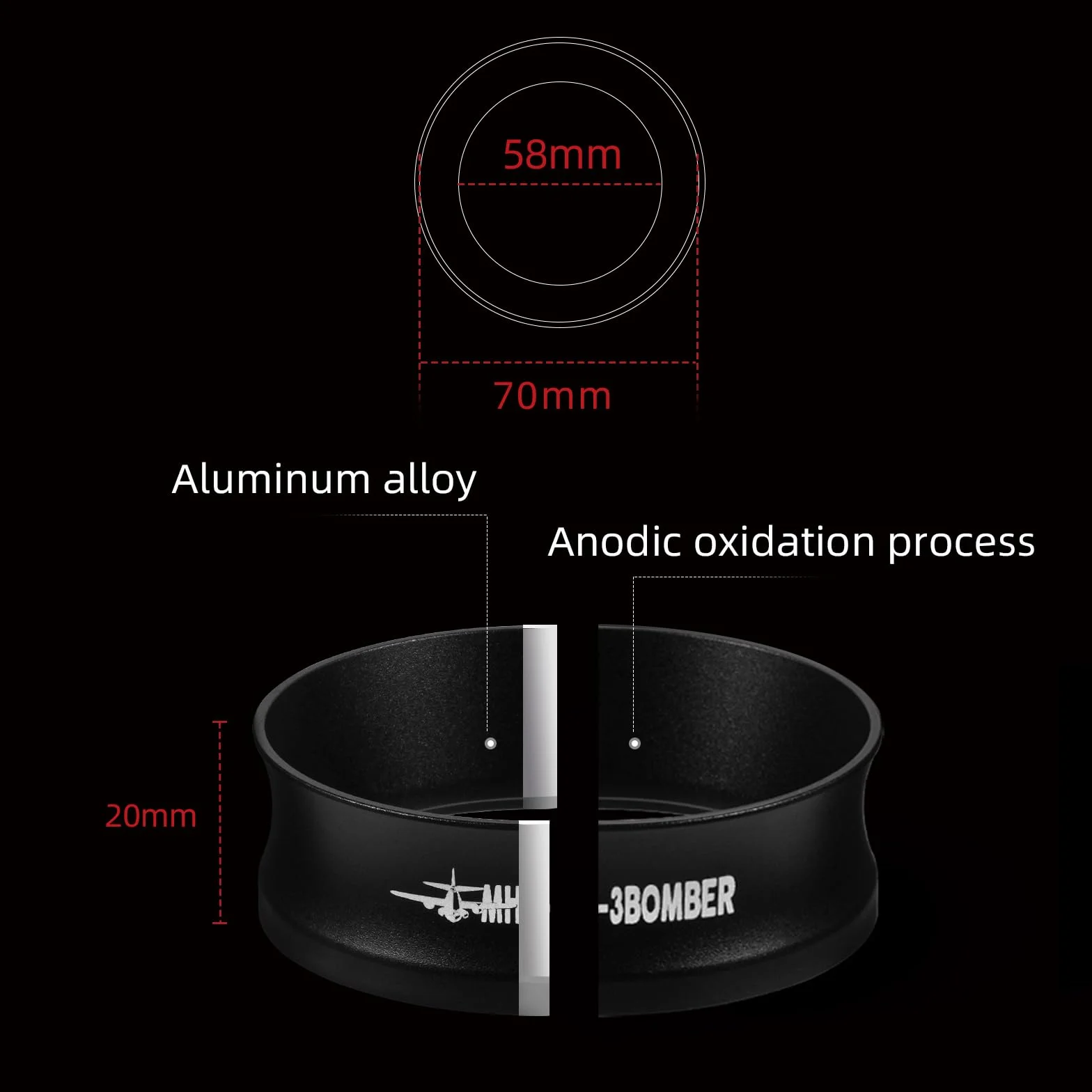 MHW-3BOMBER 58mm lejek dozujący espresso z magnesowym pierścieniem do kawy, lejek portafilter, narzędzia dla barista, kompatybilne z 58MM portafilter DR5546B-OS