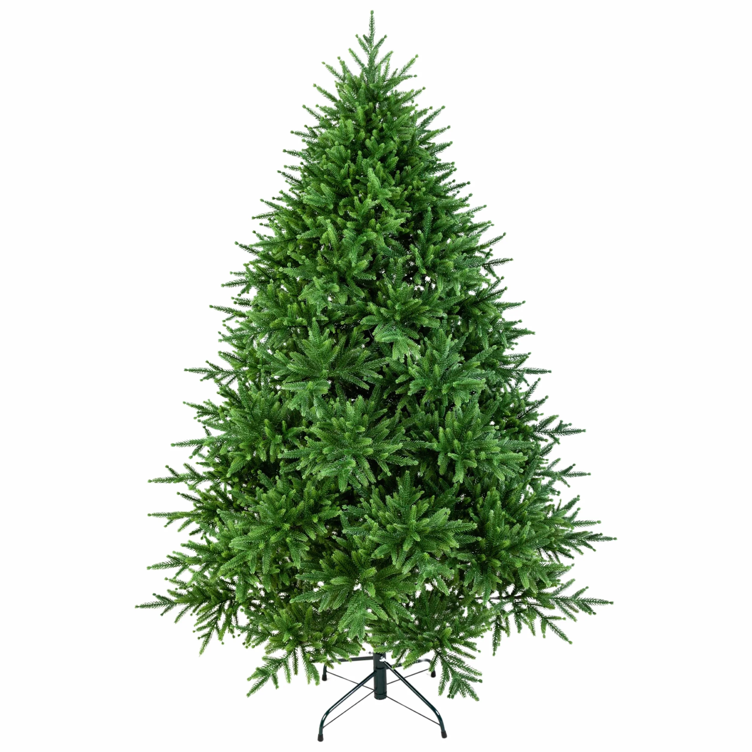 eveXmas sztuczna choinka Infinity 190 cm, mała, zielona, 1132 gałązek, końcówki w 100% z polietylenu, w zestawie metalowy stojak