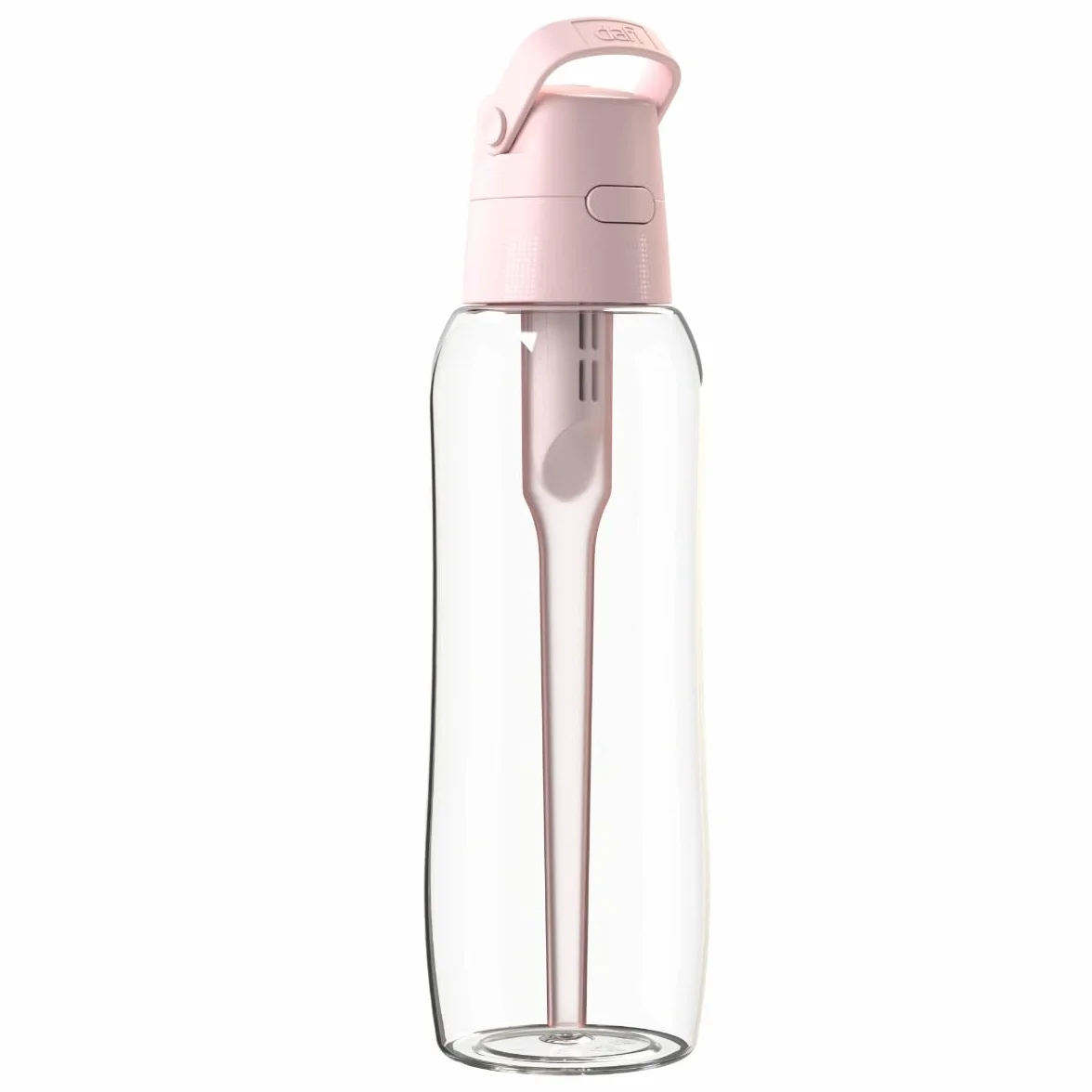 DAFI Butelka filtrująca Solid 1 l Baby Pink z 4 filtrami węglowymi, Tritan, Bez BPA
