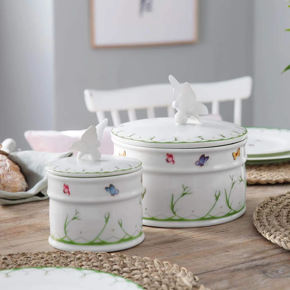 Villeroy & Boch Duża miska, twarda porcelana, biała, 16 cm, przebiśniegi