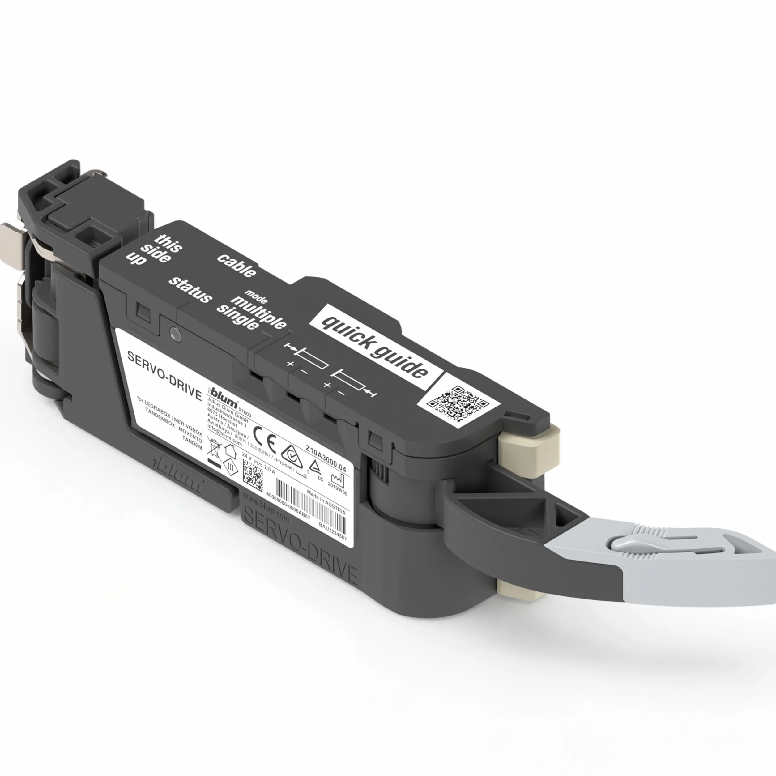 Blum SERVO-DRIVE jednostka napędowa I automatyczne otwieranie szuflad, szuflad i szuflad, luksusowy wystrój mieszkania Z10A3000.03, mały