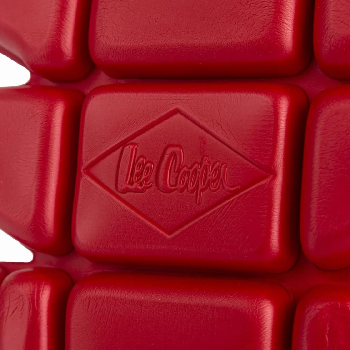 Lee Cooper LCKP002 męskie spodnie robocze ergonomiczne bezpieczne wkładki do nakolanników, czerwone